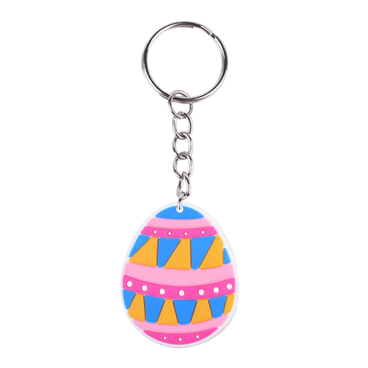 Wholesale 10pcs Easter Egg Pvc Keychain