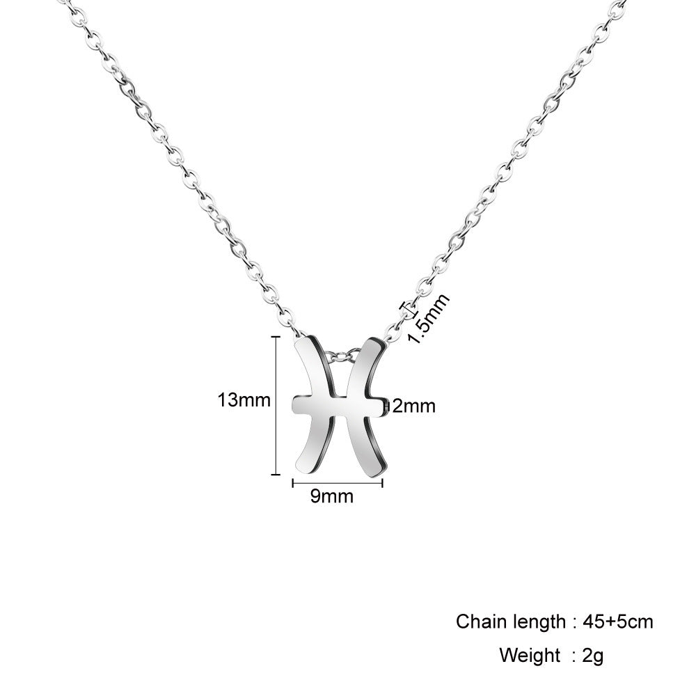 Wholesale 12 Constellation Necklace