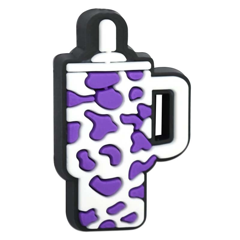 Wholesale Random100pcs Dairy Cup  PVC Soft Glue Travel Cup Focal Beads