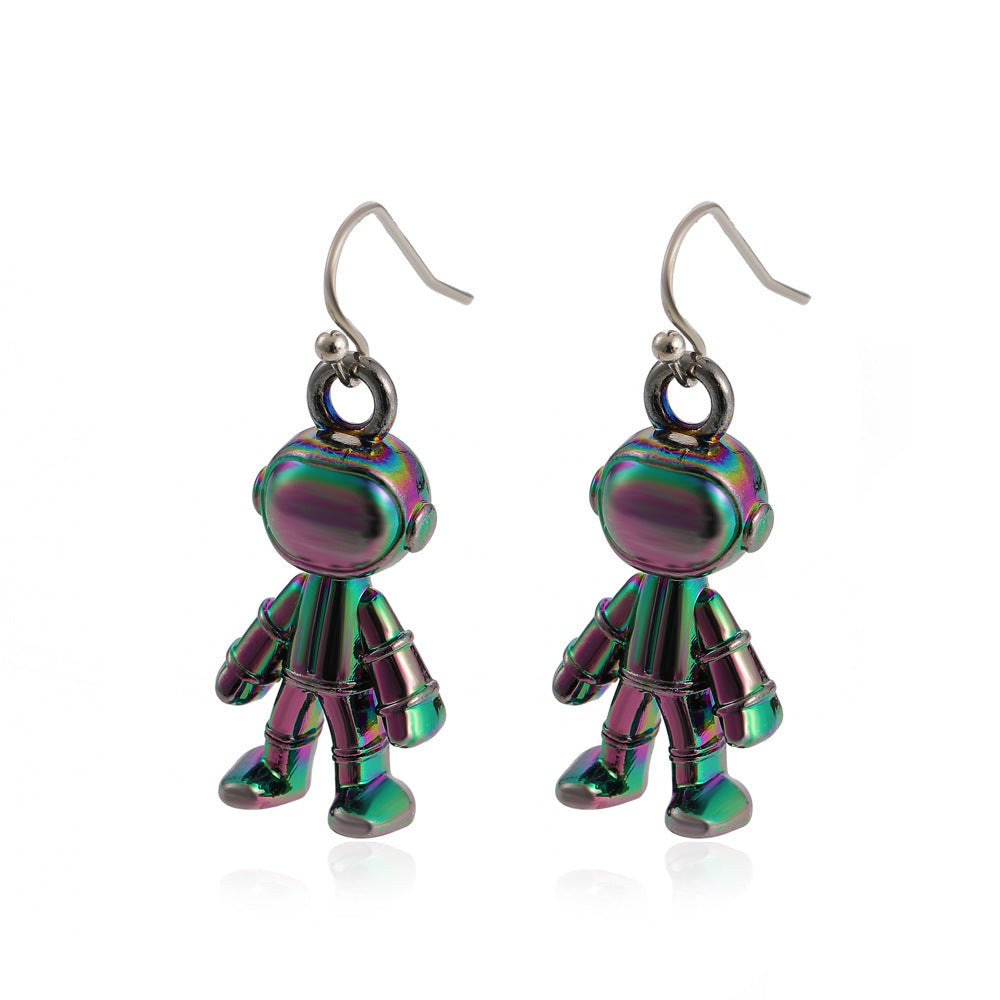 Wholesale Symphony Astronaut Alloy Earrings