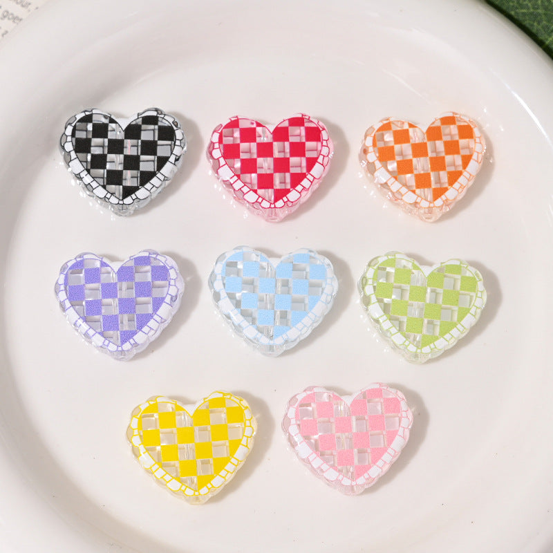 Wholesale 10pcs/pack Transparent acrylic lattice love beads