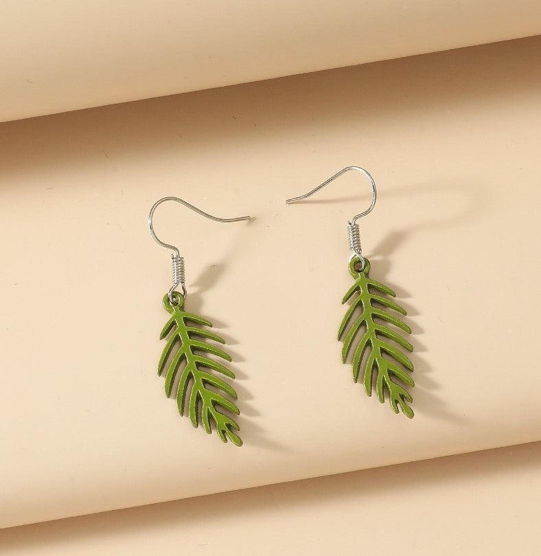 Wholesale Acrylic Fruit and Leaf Pendant Earrings