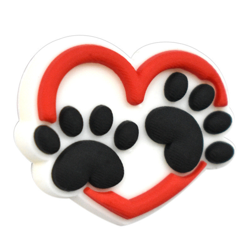 Wholesale Random 100pcs Dog Paw Series Creative Ballpoint Pen Bead Focal Beads