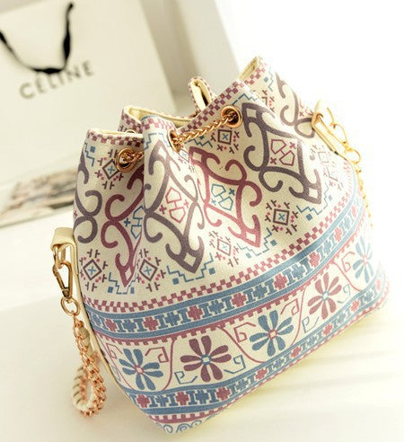 Wholesale Canvas Pearl Chain Tote Bag