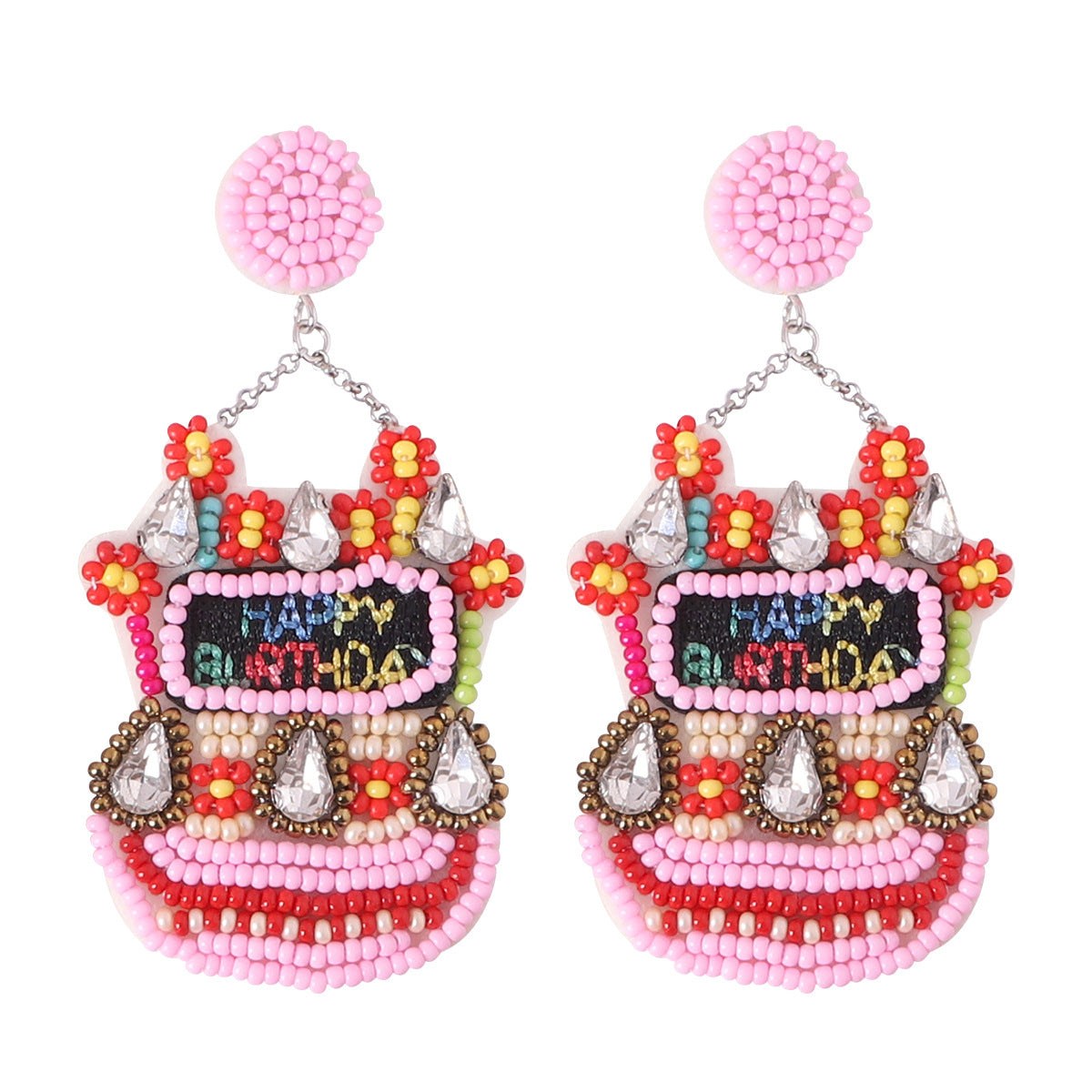 Wholesale Colorful Super Sparkling Rhinestone Long Tassel Earrings