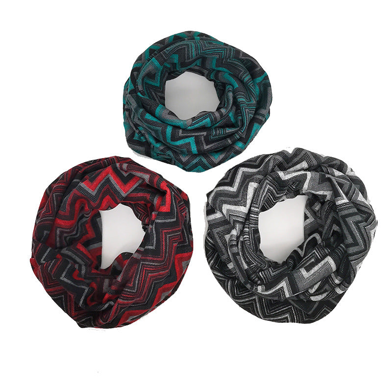 Wholesale Ethnic Style Polyester Wavy Pattern Hats Retro Neck Wrap Cap