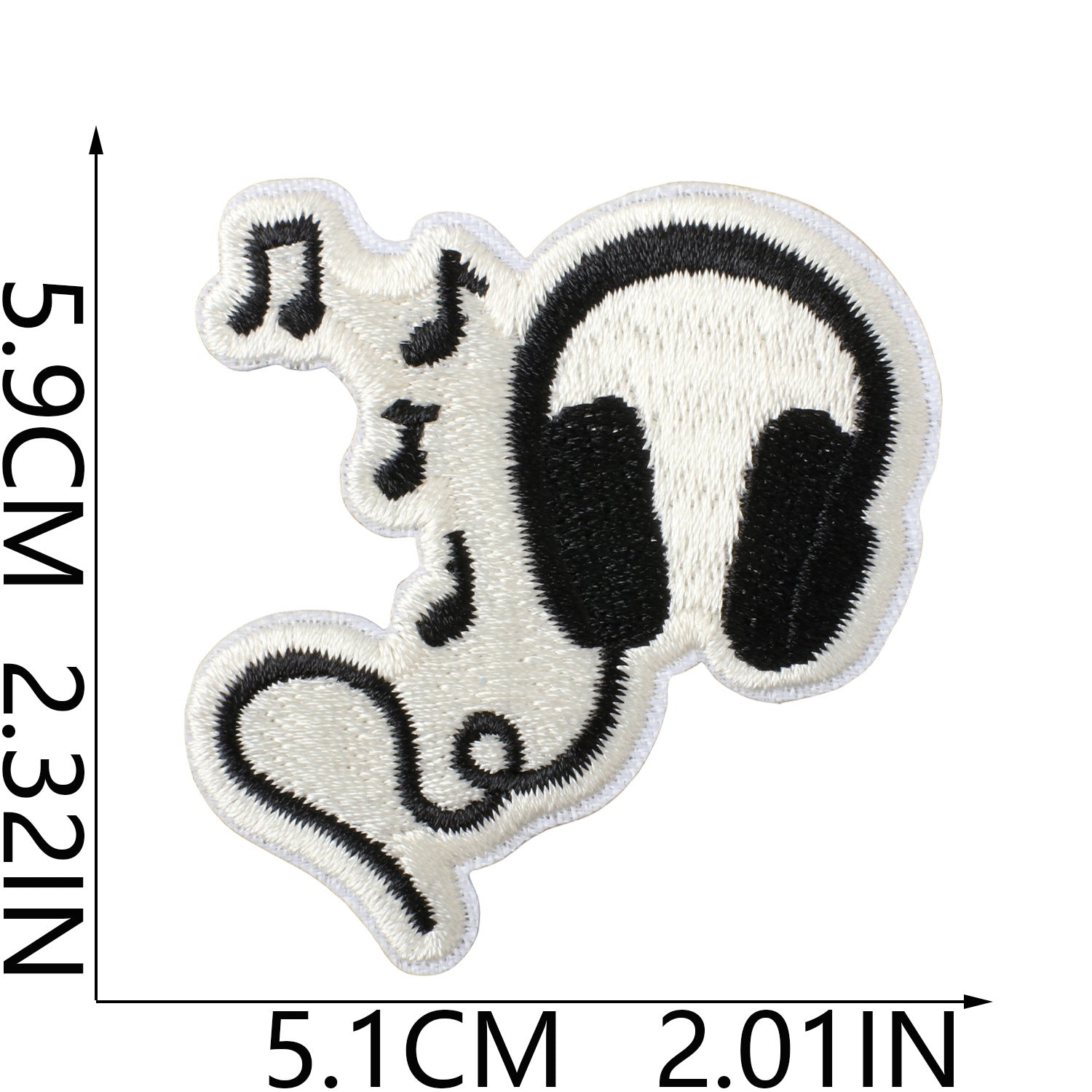 Wholesale Music Note Embroidered Patches For Clothing DIY Repair Decorative Self Adhesive Craft Accessory