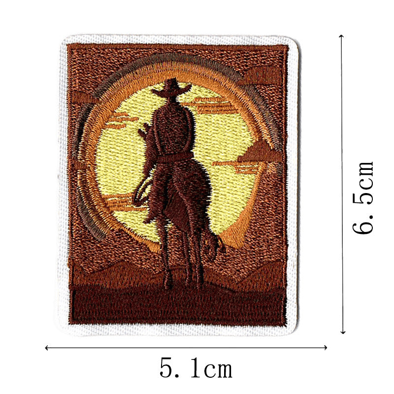 Wholesale Western Cowboy English Letter Embroidery DIY Patches