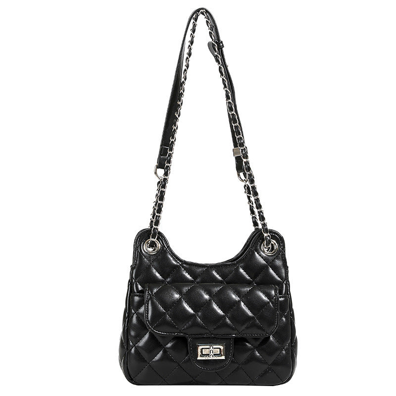 Wholesale Fashion Diamond Chain Small Square Bag Simple Crossbody Bag