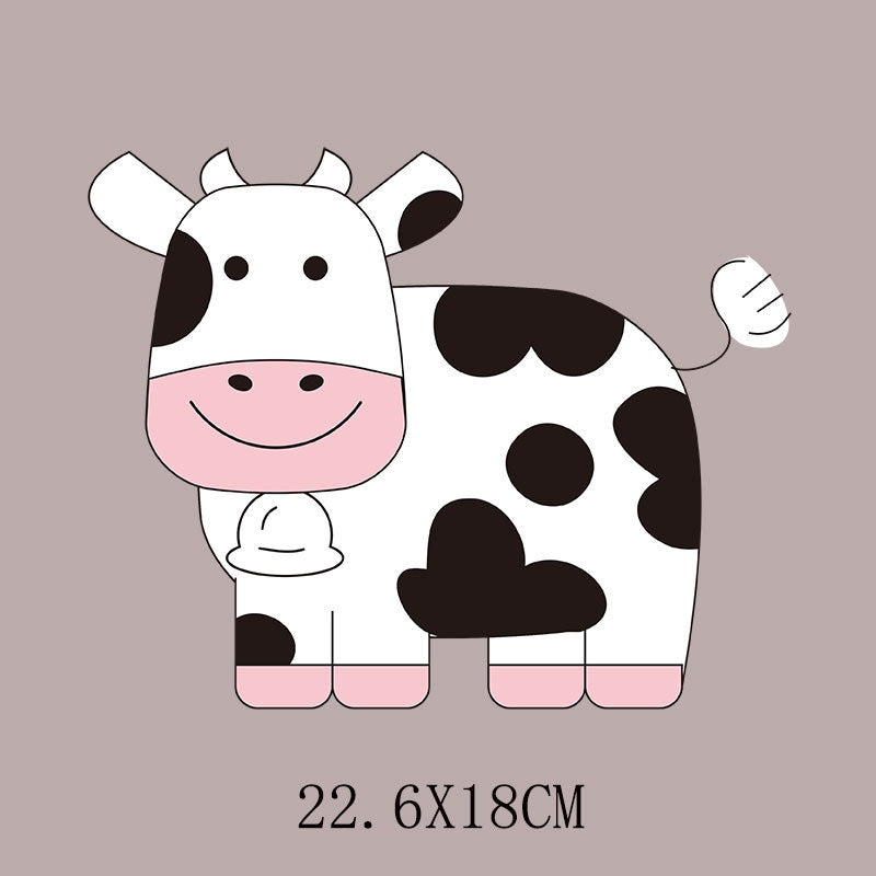 Wholesale  cartoon cow hot stamping stickers UV DTF Ready to Press Transfers Wraps