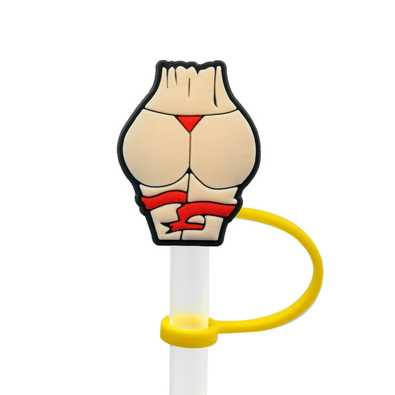 Wholesale PVC Personalized Creative Straw Tube Cap