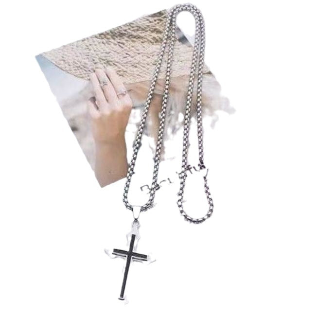 Wholesale Cross necklace men and women hip hop accessories