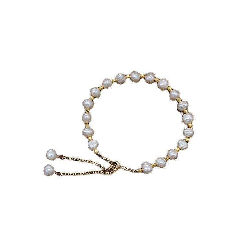 Wholesale of Jade Simple and Compact Pearls Bracelet