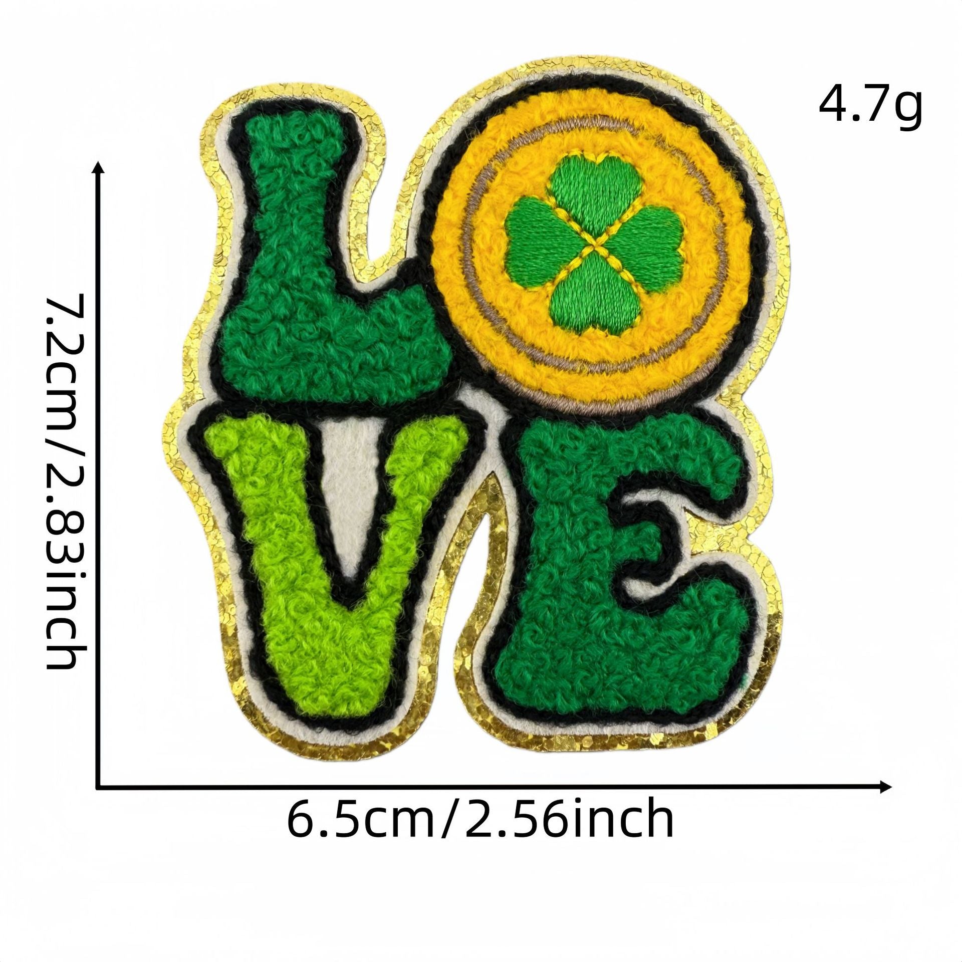Wholesale St.  Patrick' s Day Lucky Clover Beer Embroidery DIY Patches