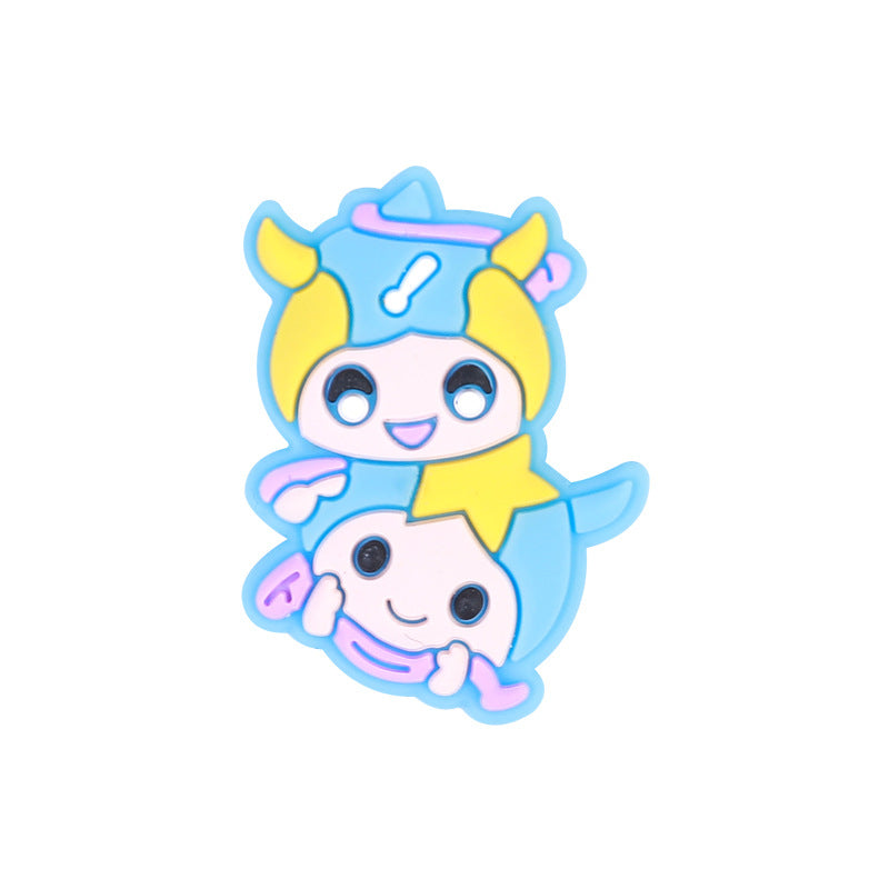 Wholesale 50PCS Twelve Zodiac Silicone Beads