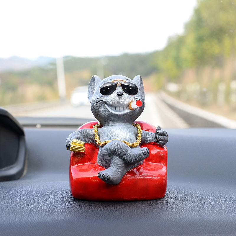 Wholesale Resin Simulation Sofa and Social Dog Car Accessories