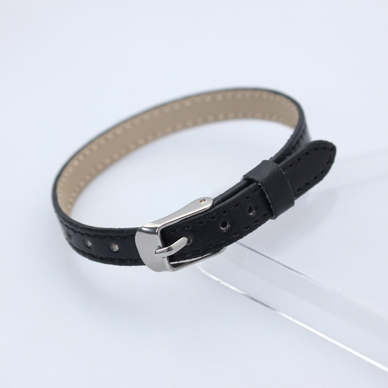 Wholesale  8mm imitation leather car line wrist strap