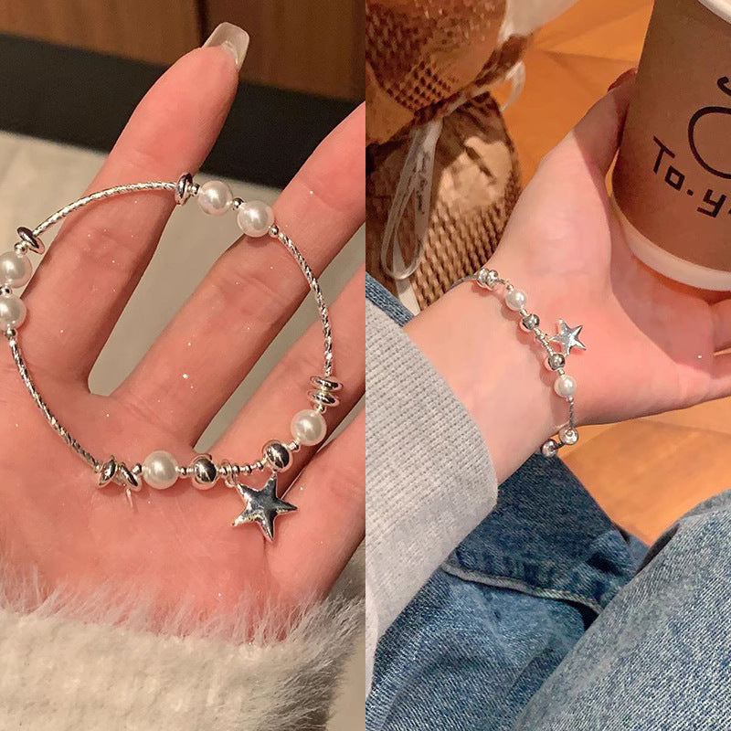 Wholesale Silver baroque pearl bracelet