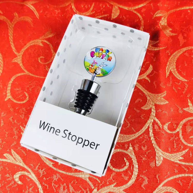 Wholesale Easter Epoxy Lenses Wine Bottle Stoppers