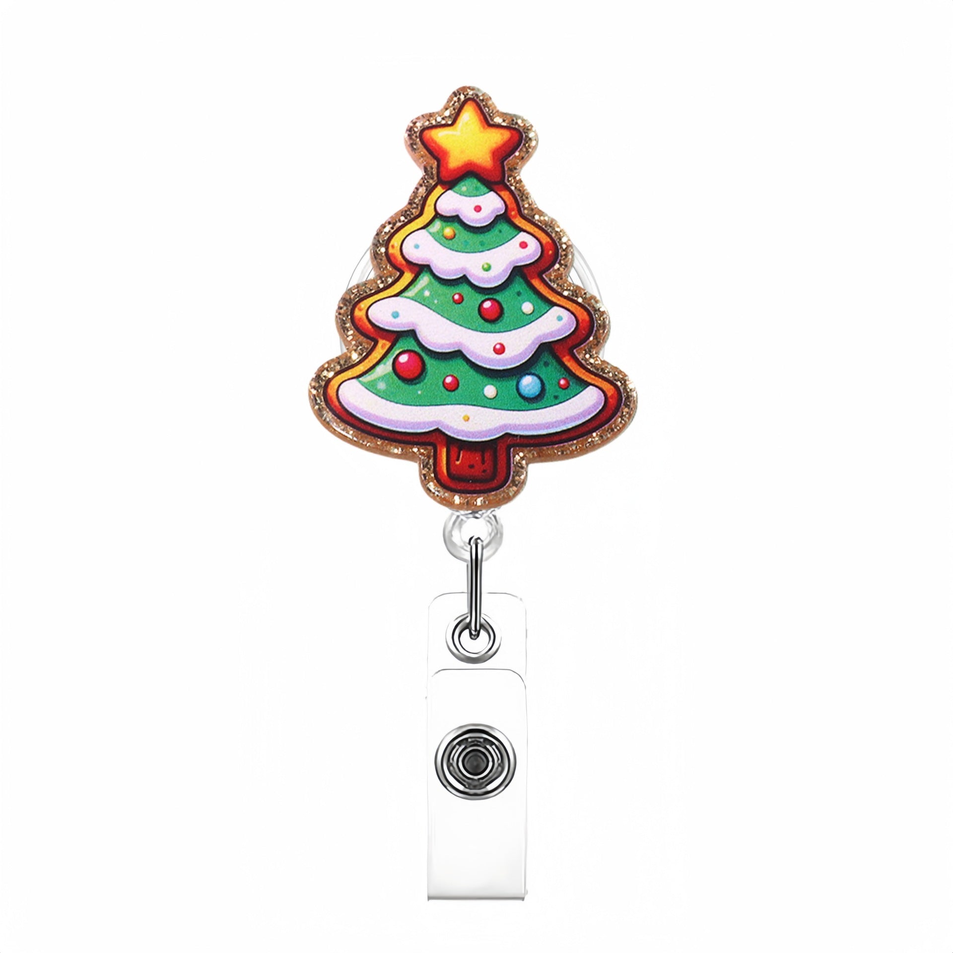 Wholesale Funny Christmas Tree Badge Reels