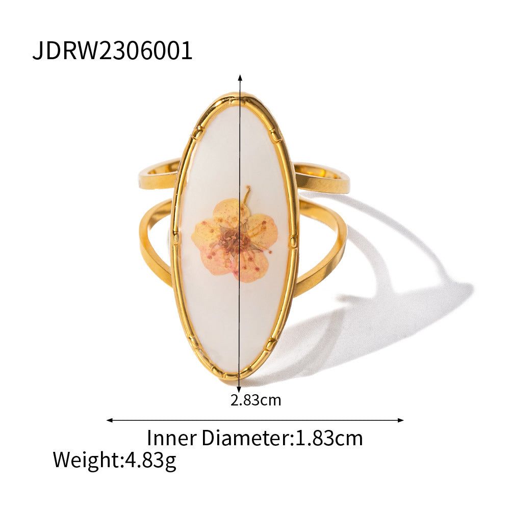 Wholesale Eternal Flower Series Stainless Steel High-end Ring