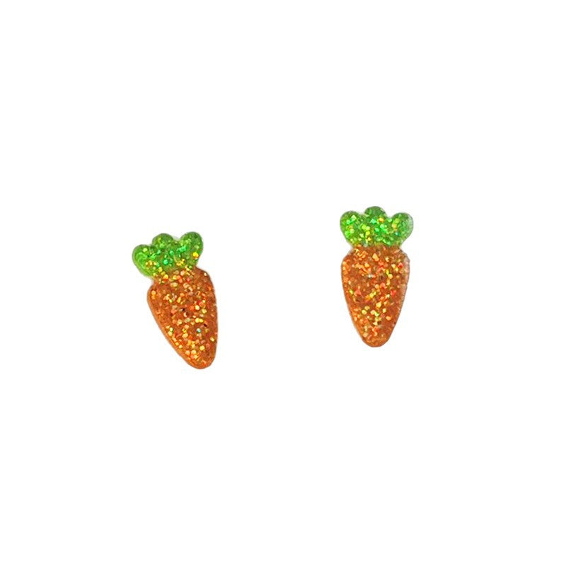 Wholesale  2pairs/pack  Cute and Fun Easter Bunny ears Paw Prints and Carrot Earrings