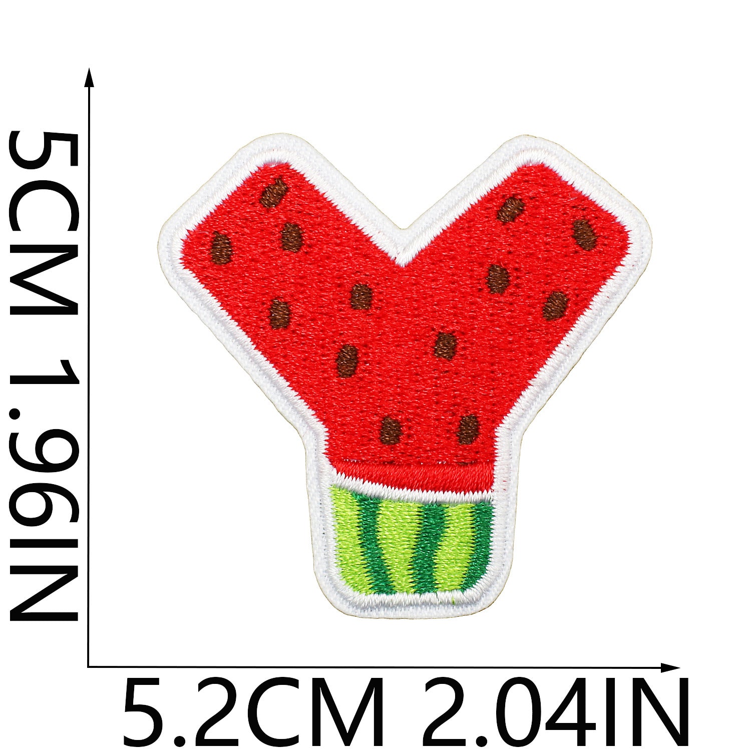 Wholesale Embroidered Watermelon Alphabet Patch Set 26 Letter Appliques For Clothing Bags And DIY Decoration