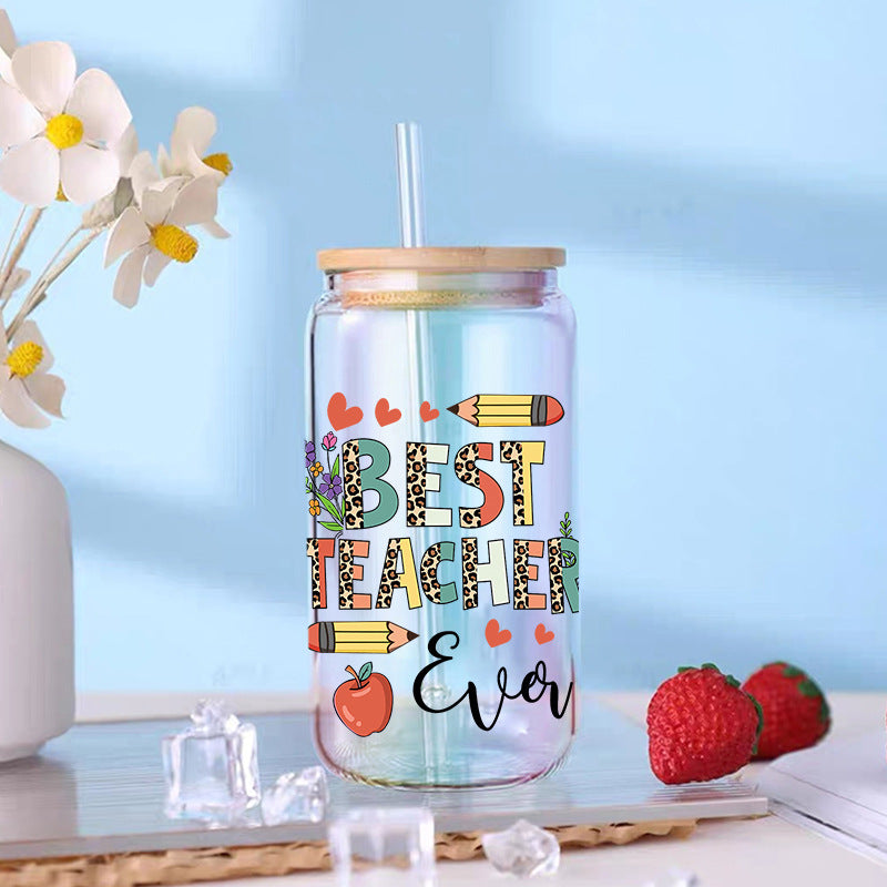 Wholesale UV Transfer Paste Glass Crystal Label Crystal Paste 16OZ UV DTF WRAPS 23cmX11cm