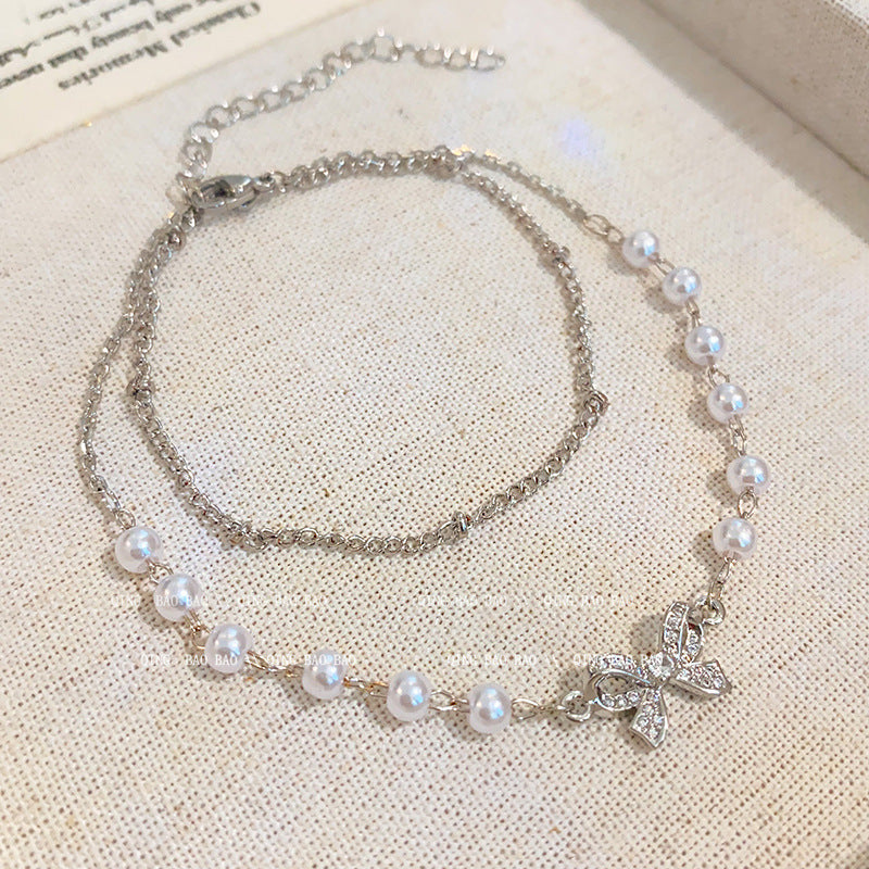 Wholesale titanium steel female niche all-match light luxury high-end lovers bracelet