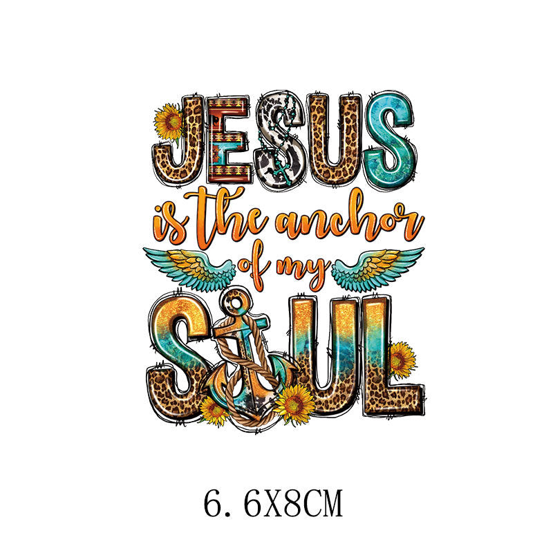 Wholesale 5pcs/pack Yellow sunflower letter heat transfer printing   UV DTF Ready to Press Transfers Wraps