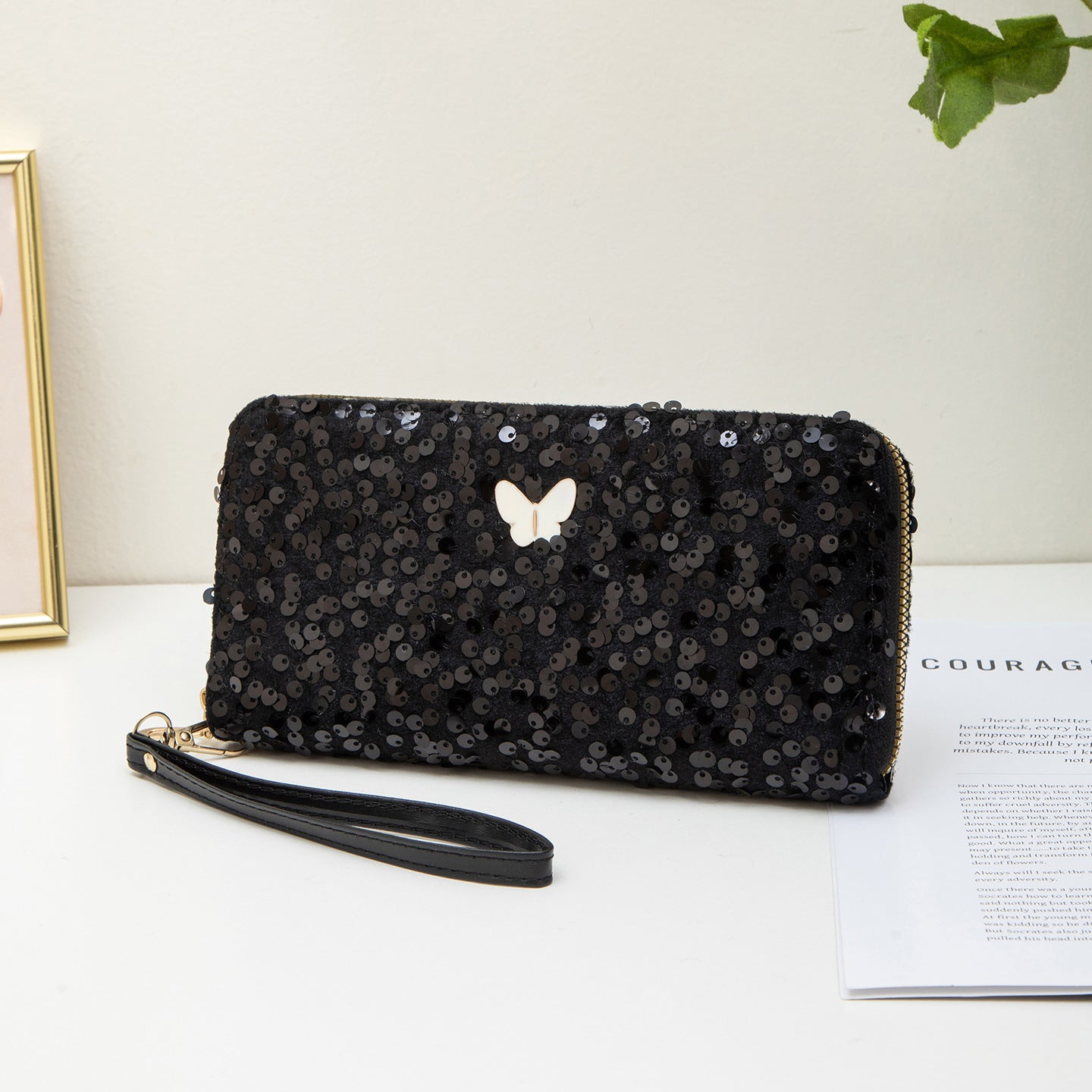 Wholesale Sequined Hand-held Coin Purse Phone Bag Coin Bag