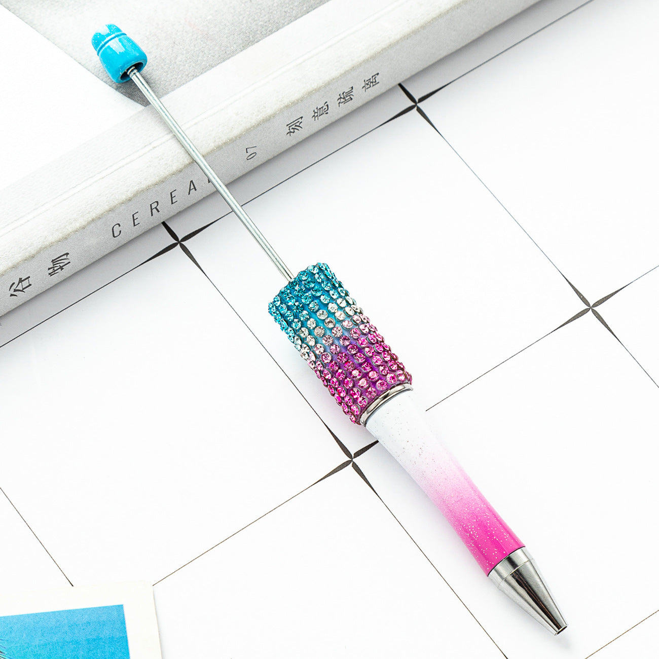 Wholesale 500pcs Beadable Pens Rhinestone Pens Handmade Plastic Diamond Pen