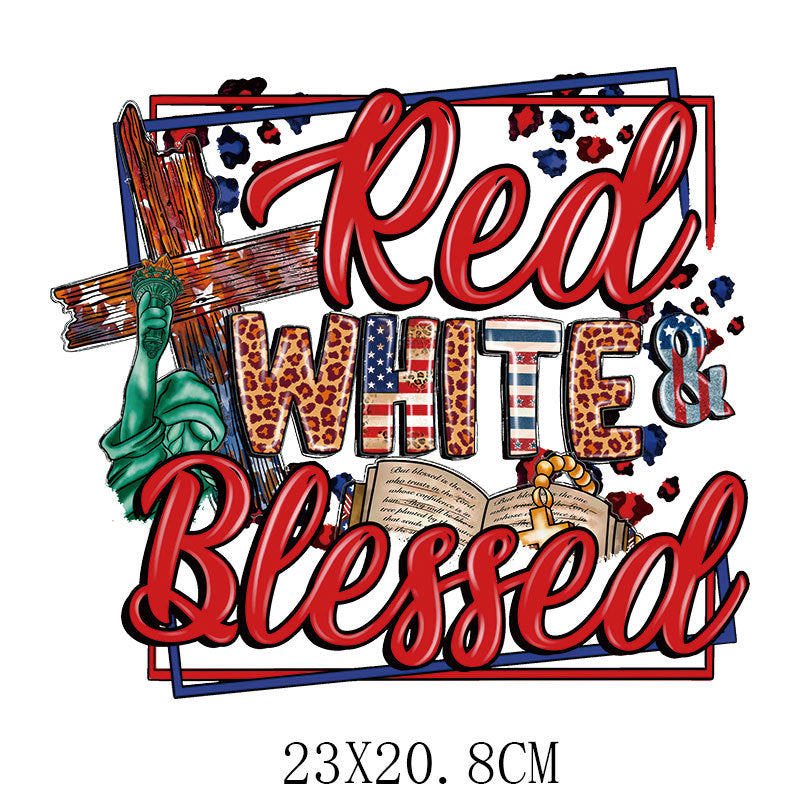 Wholesale Independence Day Hot Stamping StickerUV DTF Ready to Press Transfers Wraps