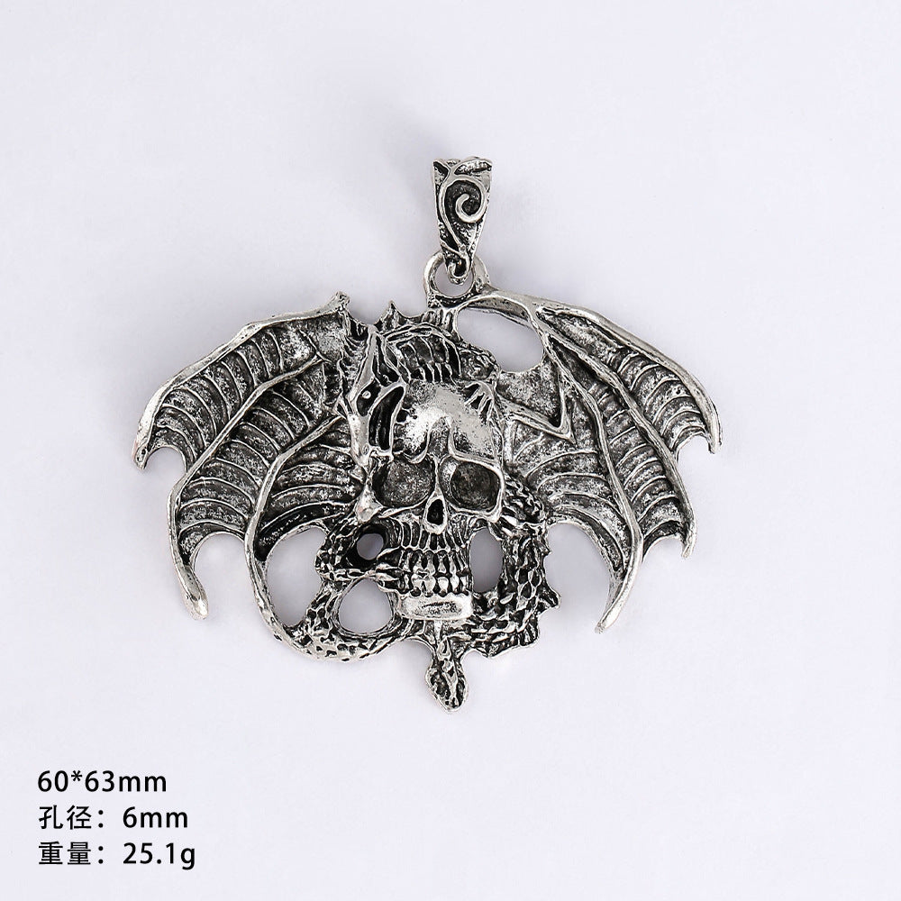 Wholesale 20pcs Gothic style dark punk love DIY necklace pendant