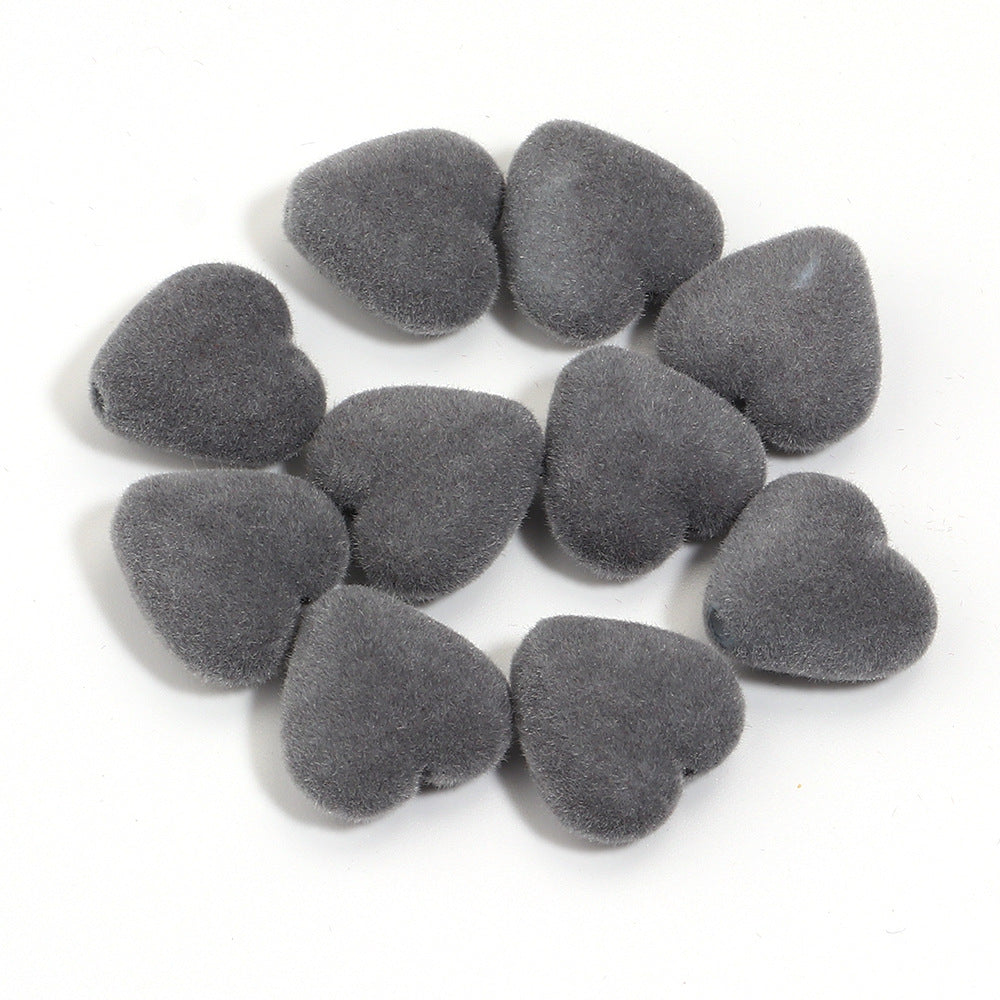 Wholesale 10pcs Acrylic  Series Peach Heart Large Hole Beads