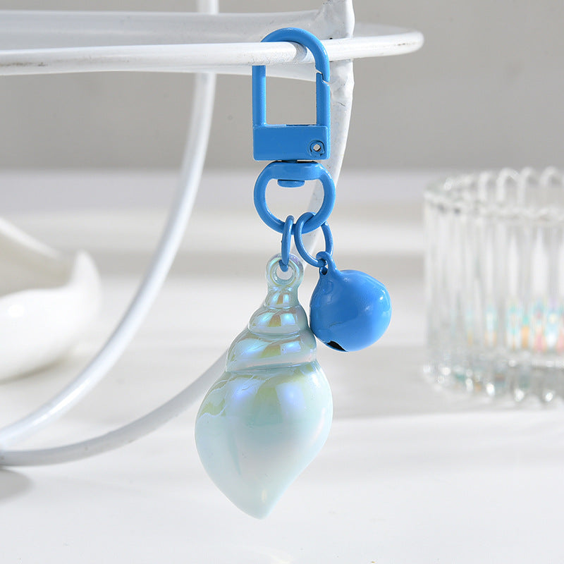 Wholesale Acrylic Colorful Small Conch Key Chain