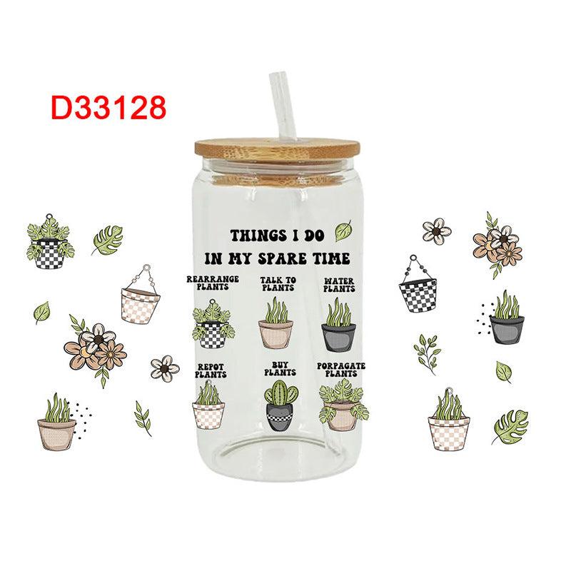 Wholesale Purple and black Pattern 16oz Cup UV DTF Wraps