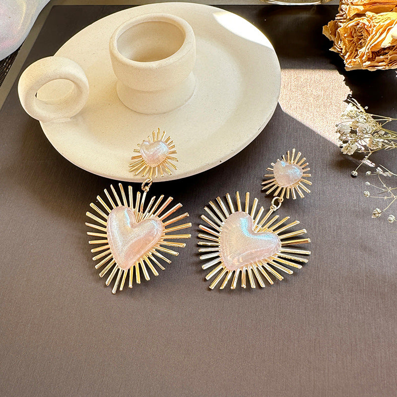 Pendientes de amor acrílico al por mayor