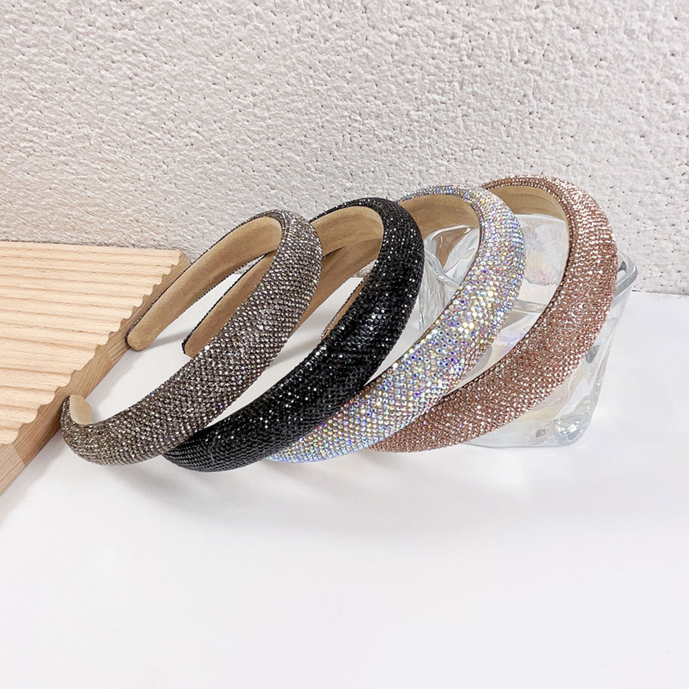 Wholesale Simple and Versatile Headband Full of Diamonds