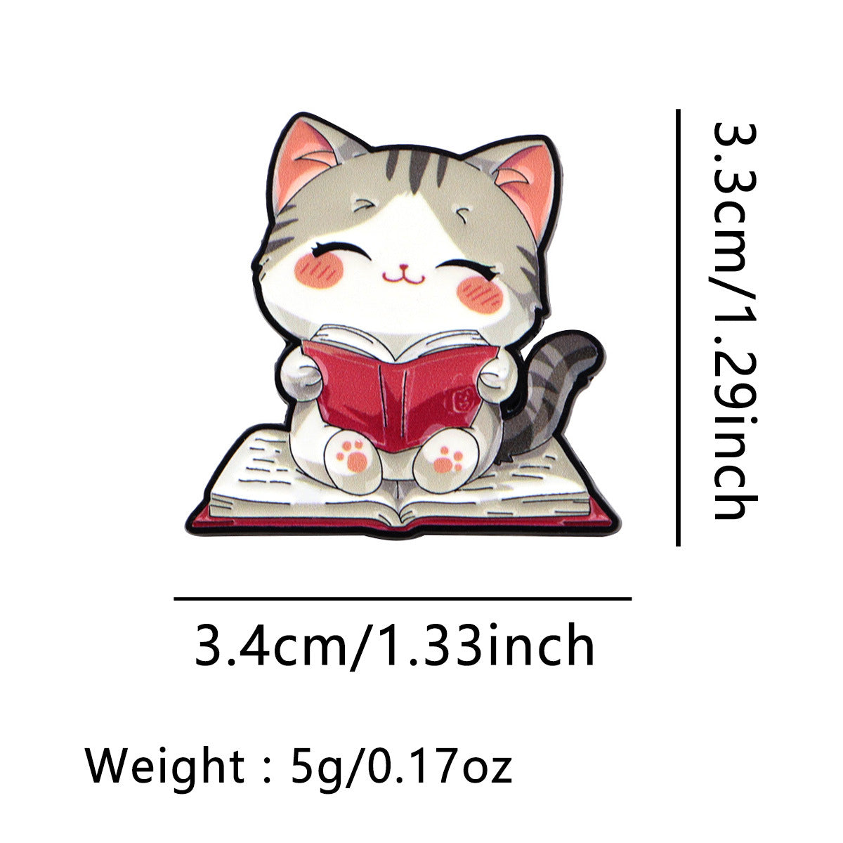 Wholesale Love Cat Brooch Cartoon Metal Badge Creative Personality Accessories