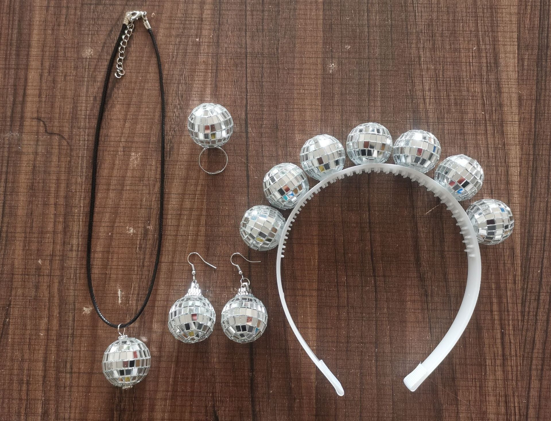 Wholesale Mirror Ball Earrings Party Dance Accessories Hip Hop Punk Style Ear Decorations