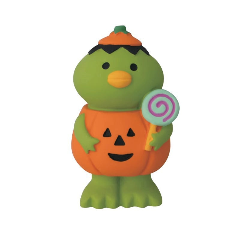 Wholesale  Themed Clown Cat Pumpkin Miniature Resin Scene Ornament For Home Decor Gift