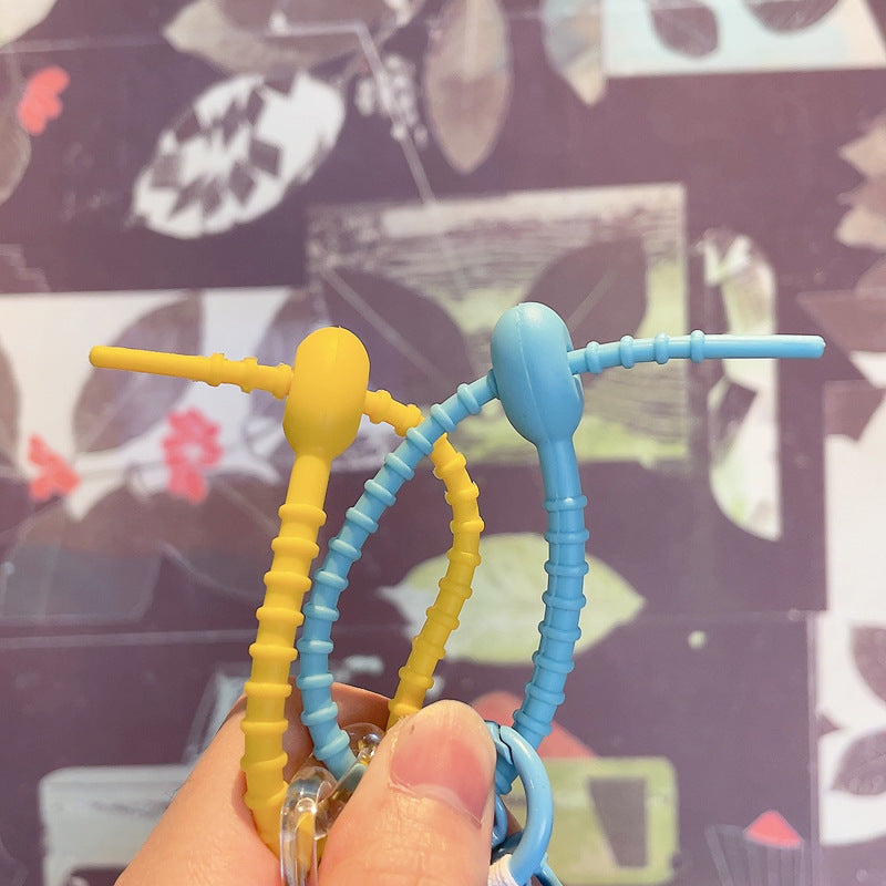 Keychains de girasol de arte de tela al por mayor