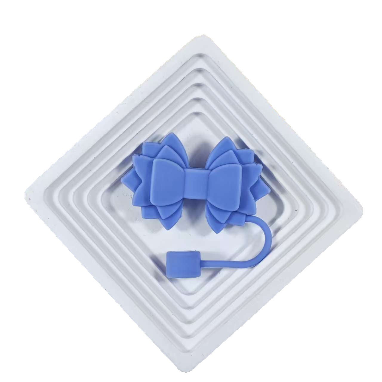 Wholesale 10pcs pink Bow Straw Tube Cap