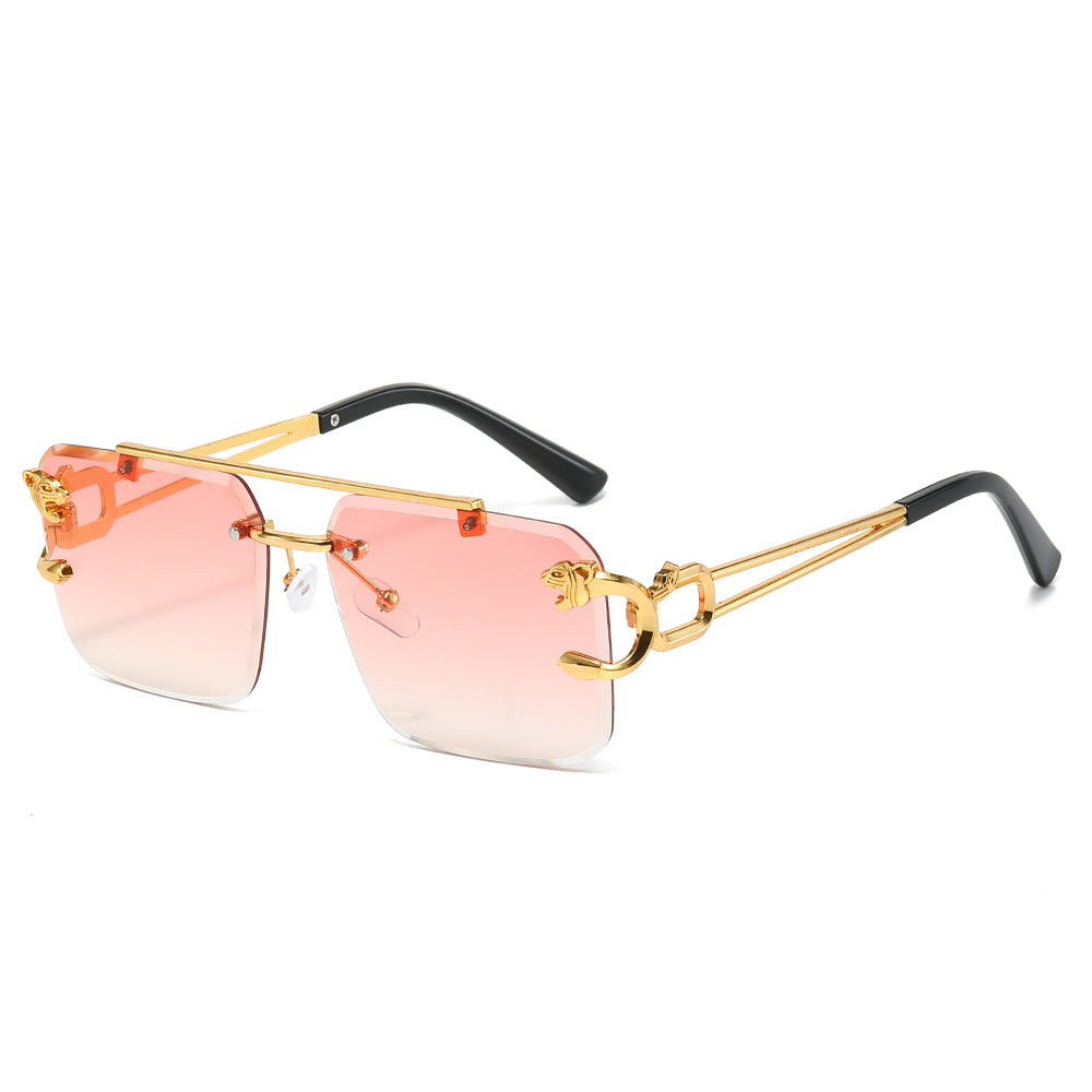 Wholesale Trimmed Square Frameless Fashion Sunglasses