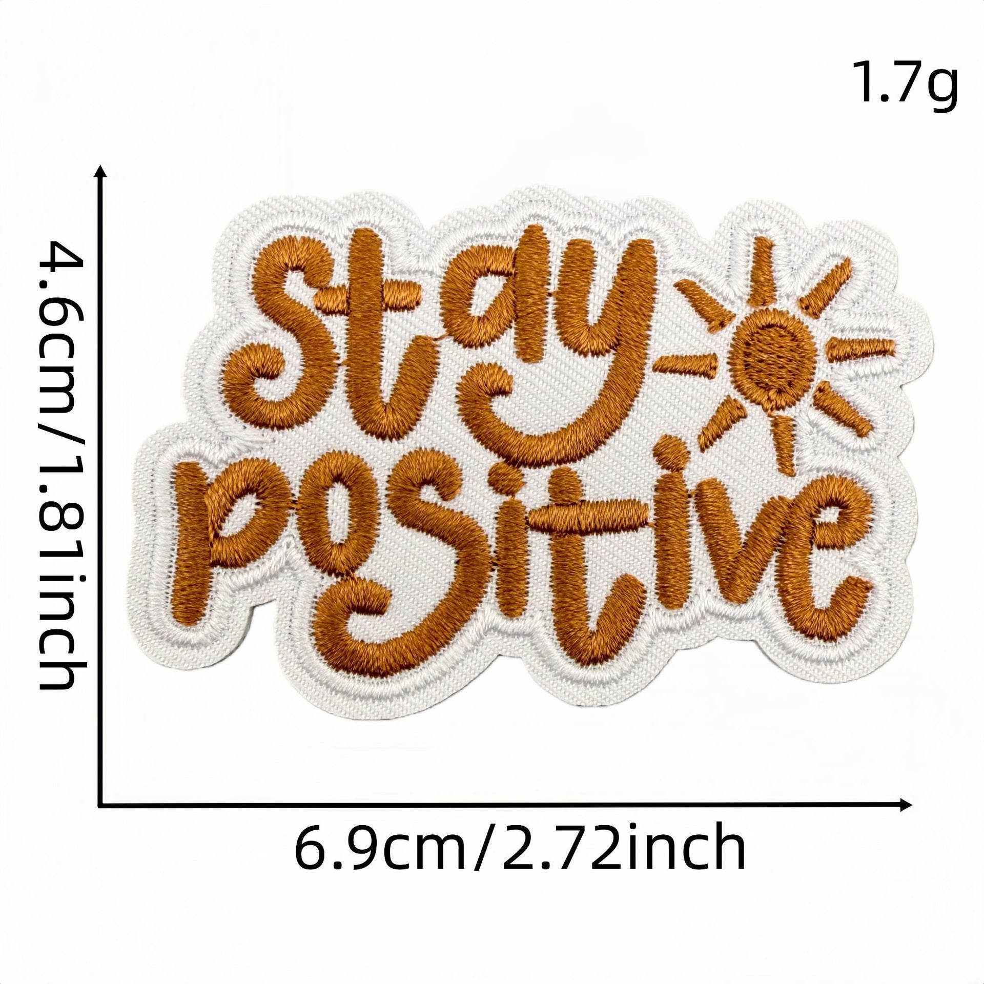 Wholesale Polyester Embroidered Patches Bohemian Cartoon English Iron On Badges For DIY Craft Supply