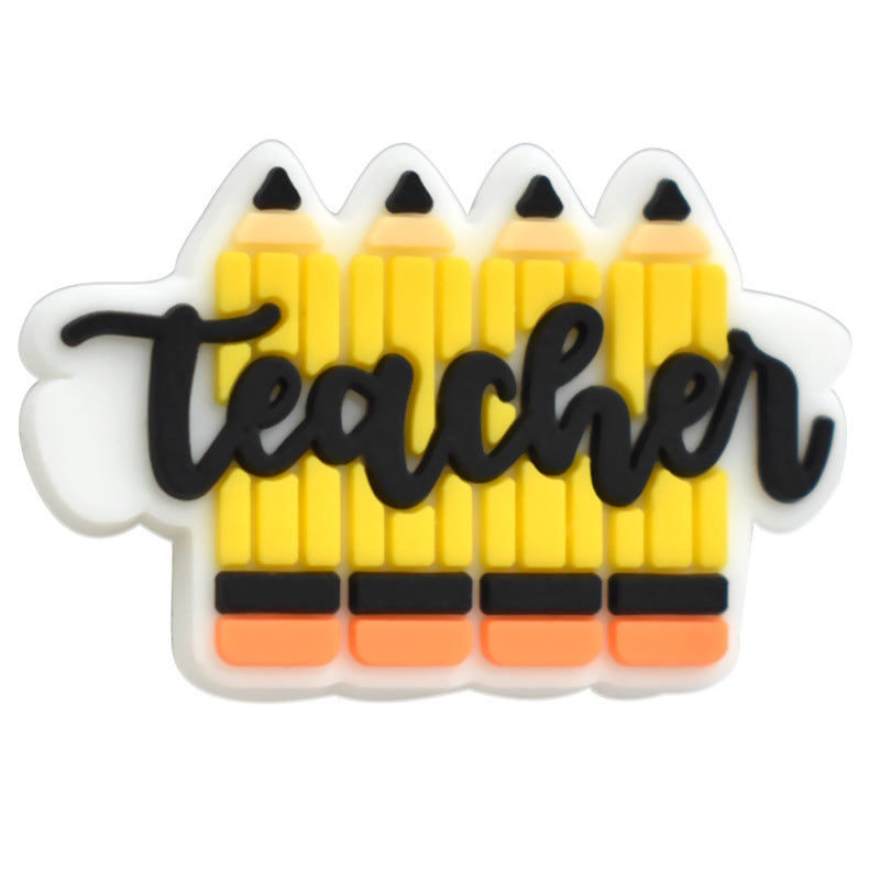 Wholesale Random 100pcs Cartoon School Loose Beads High Value  Focal Beads