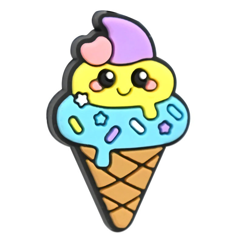 Wholesale Random 100pcs/pack  Cartoon Food Series Pen Beads   Focal Beads