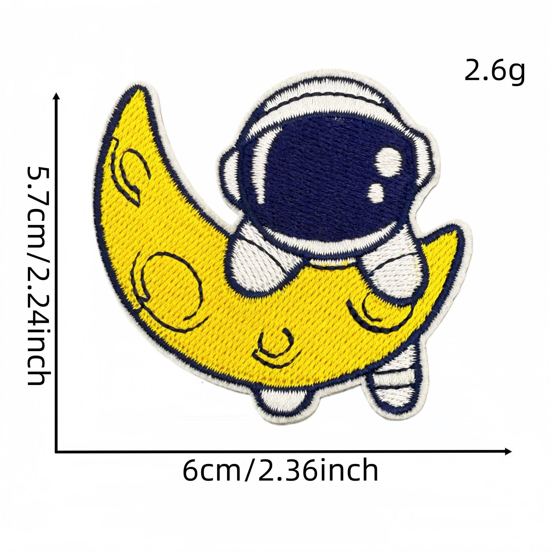 Wholesale Cute Cartoon Astronaut Embroidered Patches Space Series Self Adhesive Clothing Accessory DIY Decor Resale