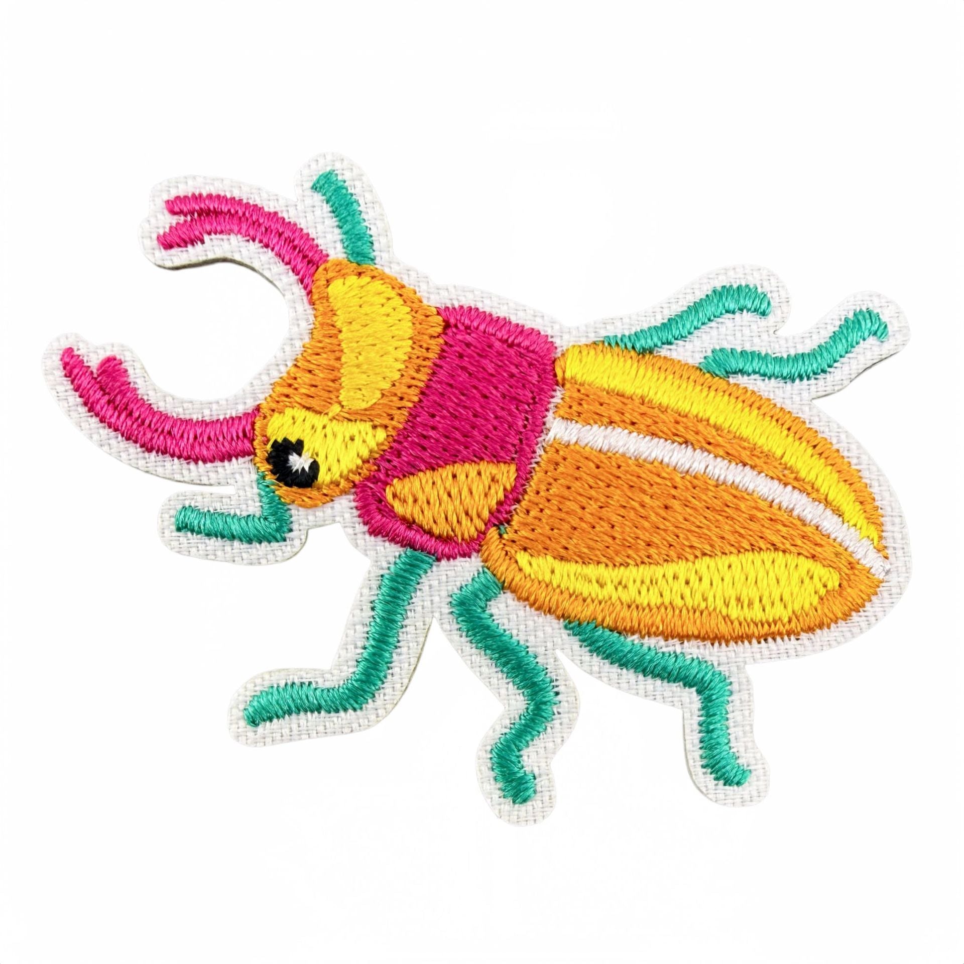 Wholesale Cartoon Insect Beetle Embroidery Patches Iron On Appliques For Clothing And Bag Decoration 14 Piece DIY Craft Supply
